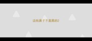 边牧鼻子不是黑的