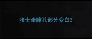 哈士奇瞳孔部分变白