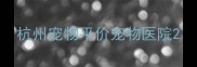 杭州宠物平价宠物医院