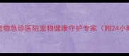 福州24小时宠物急诊医院宠物健康守护专家附24小时服务指南