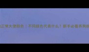 泰迪正常大便颜色不同颜色代表什么新手必看养狗指南