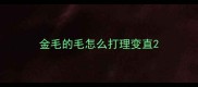 金毛的毛怎么打理变直
