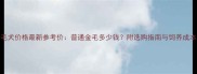 金毛犬价格最新参考价普通金毛多少钱附选购指南与饲养成本全