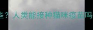 猫咪疫苗种类有哪些人类能接种猫咪疫苗吗权威解答来了