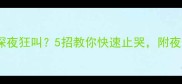 两个月泰迪深夜狂叫5招教你快速止哭附夜间护理指南