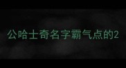 公哈士奇名字霸气点的