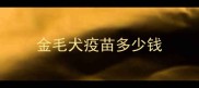 金毛犬疫苗多少钱