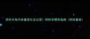 茶杯犬每月体重变化全记录附科学喂养指南附体重表