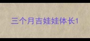 三个月吉娃娃体长