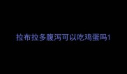 拉布拉多腹泻可以吃鸡蛋吗