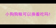 小狗狗粮可以换着吃吗