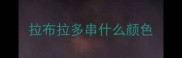 拉布拉多串什么颜色
