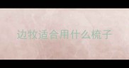边牧适合用什么梳子