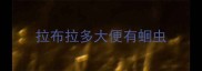 拉布拉多大便有蛔虫