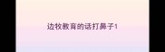 边牧教育的话打鼻子
