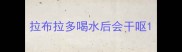 拉布拉多喝水后会干呕