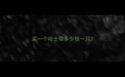 买一个哈士奇多少钱一只