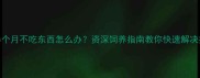 巴西龟半个月不吃东西怎么办资深饲养指南教你快速解决拒食难题