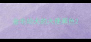 金毛幼犬的大便黑色