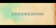 边牧吧里哪里团购狗粮