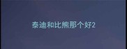 泰迪和比熊那个好