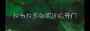 拉布拉多如何训练开门