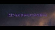 边牧有皮肤病可以穿衣服吗