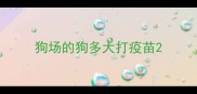 狗场的狗多大打疫苗