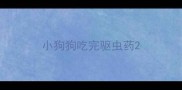 小狗狗吃完驱虫药