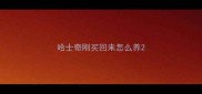 哈士奇刚买回来怎么养