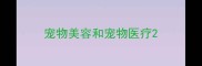 宠物美容和宠物医疗