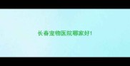 长春宠物医院哪家好