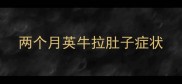 两个月英牛拉肚子症状