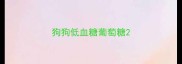 狗狗低血糖葡萄糖