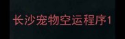 长沙宠物空运程序