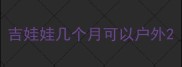 吉娃娃几个月可以户外