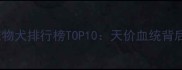 全球最昂贵宠物犬排行榜TOP10天价血统背后的价值密码