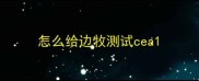 怎么给边牧测试cea