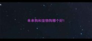串串狗和宠物狗哪个好