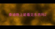 泰迪晚上能看见东西吗