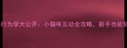 猫咪行为学大公开小猫咪互动全攻略新手也能轻松上手