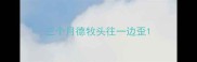 三个月德牧头往一边歪