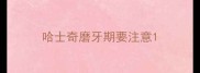 哈士奇磨牙期要注意