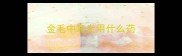 金毛中耳炎用什么药
