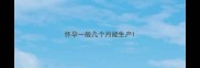 怀孕一般几个月能生产