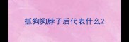 抓狗狗脖子后代表什么