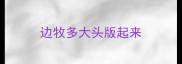 边牧多大头版起来