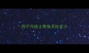 四个月哈士奇每天吃多少