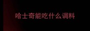 哈士奇能吃什么调料