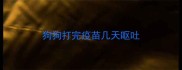 狗狗打完疫苗几天呕吐
